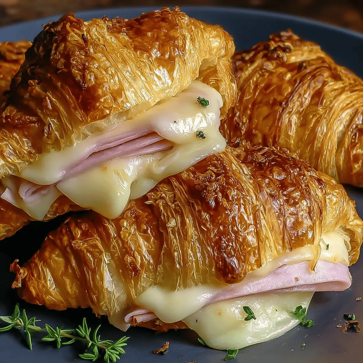 Air Fryer Ham Cheese Croissants: Irresistibly Flaky & Easy!