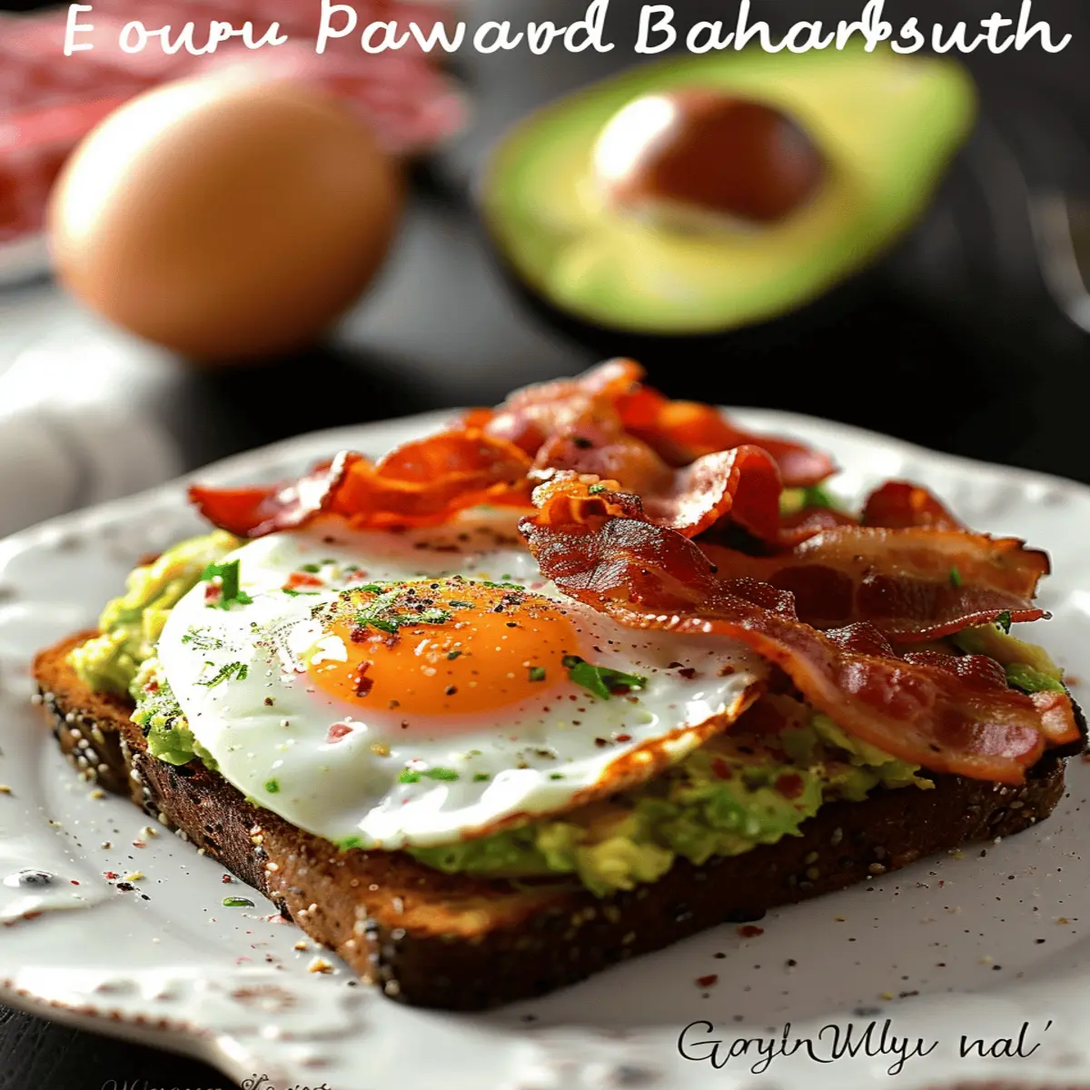 Avocado Toast with Bacon and Egg: The Ultimate Breakfast Delight