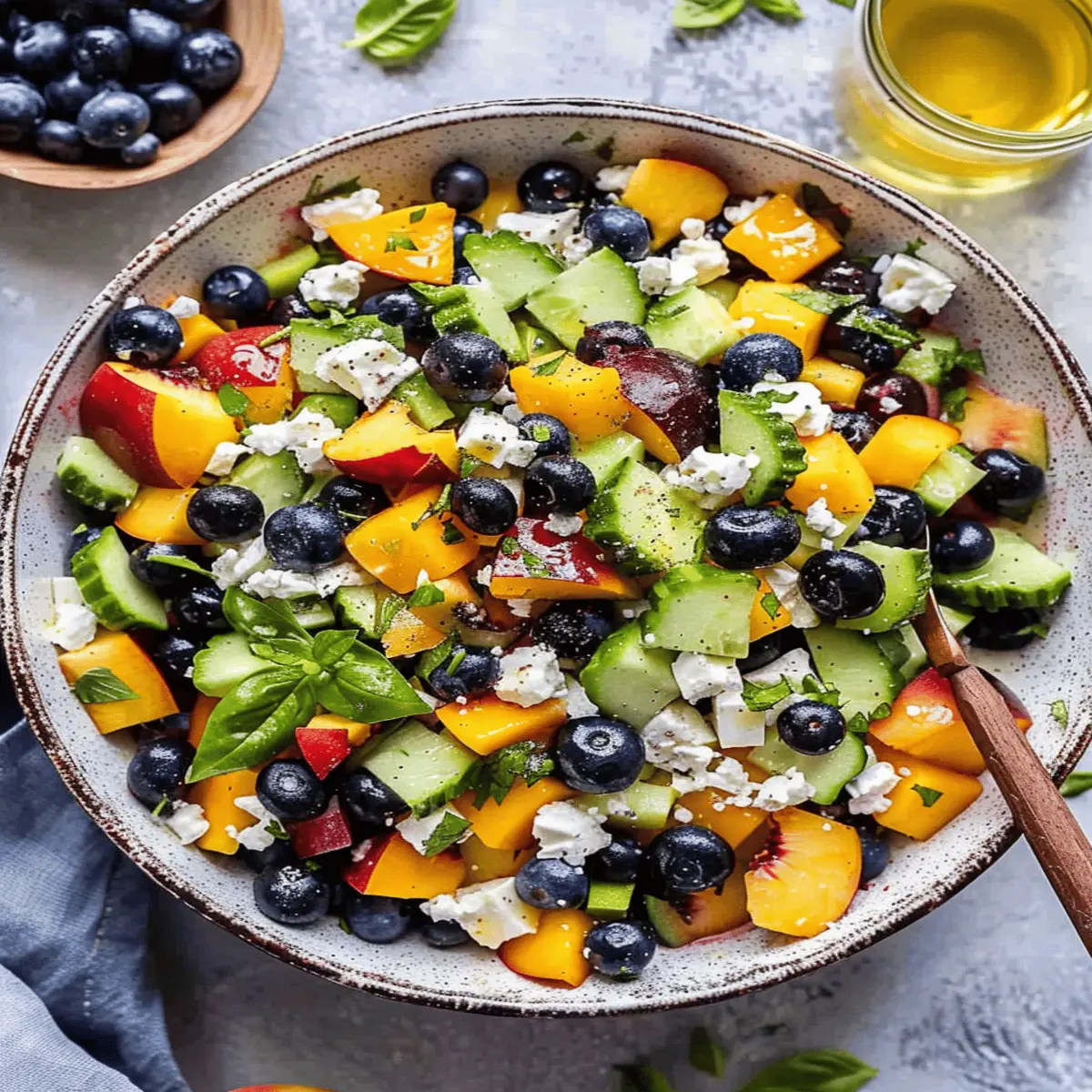 Blueberry Peach Feta Salad: A Juicy Summer Delight!