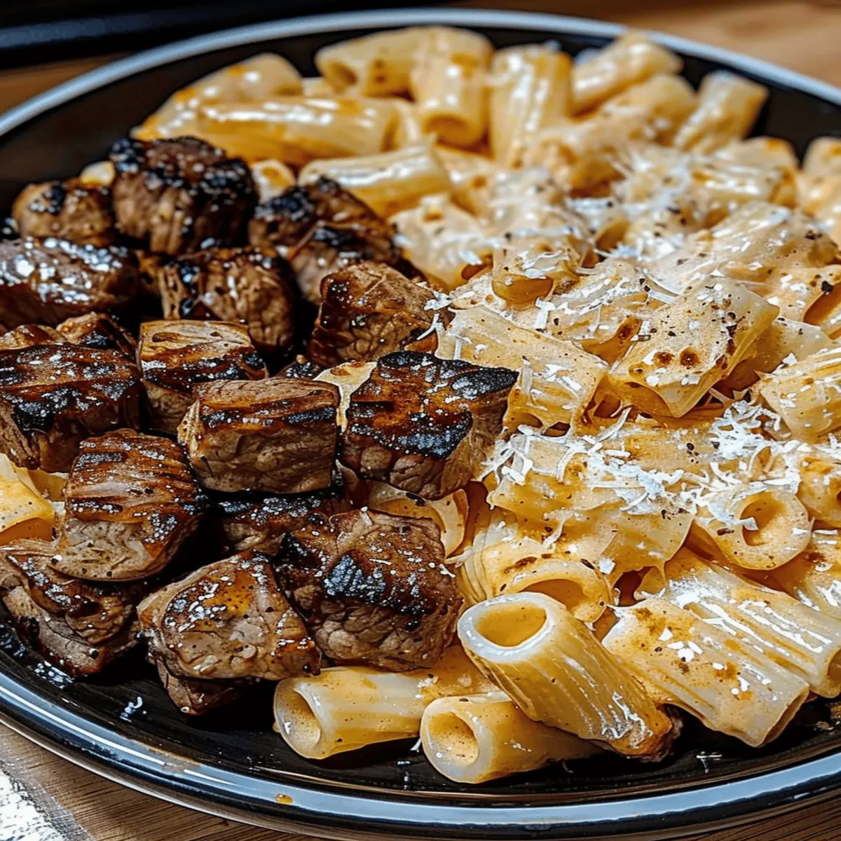 Cajun Steak Cheesy Rigatoni Parmesan: A Bold, Indulgent Delight