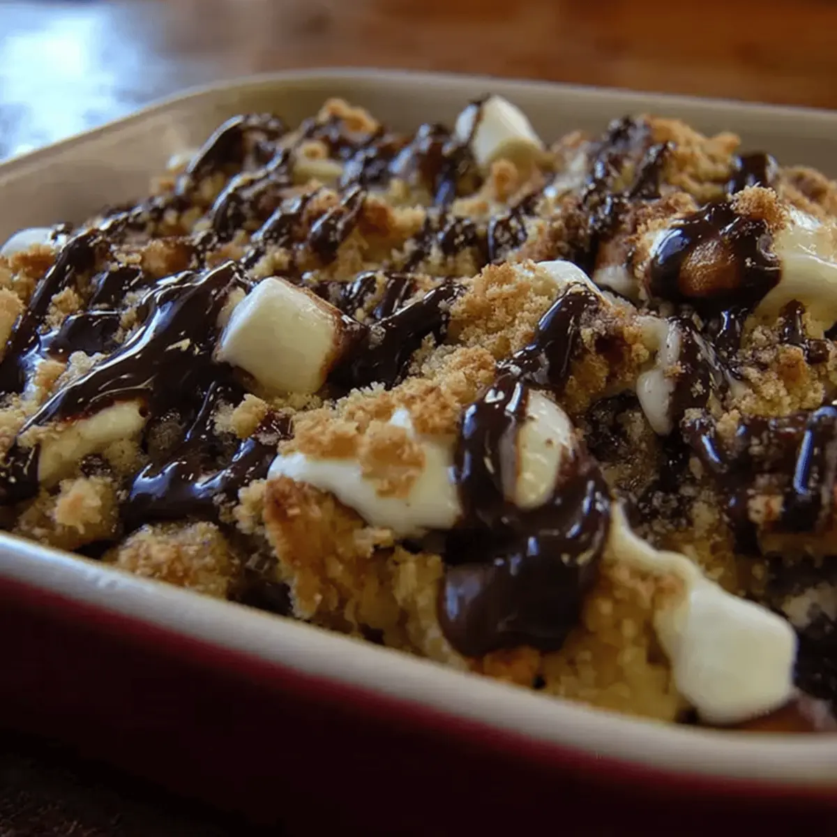 Campfire S’Mores Bread Pudding: Decadent, Cozy Delight