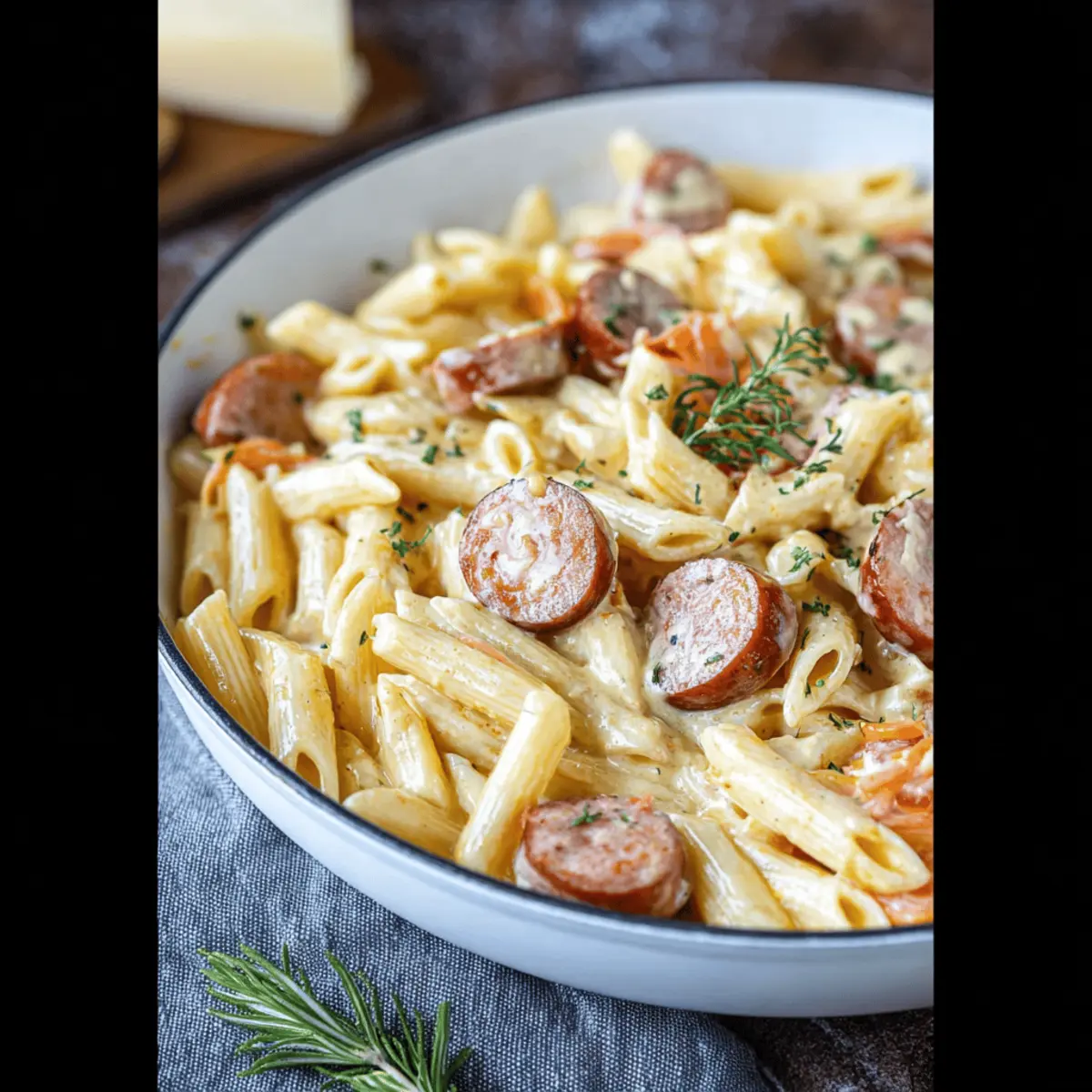 Creamy Cheesy Kielbasa Pasta: A Cozy Family Favorite
