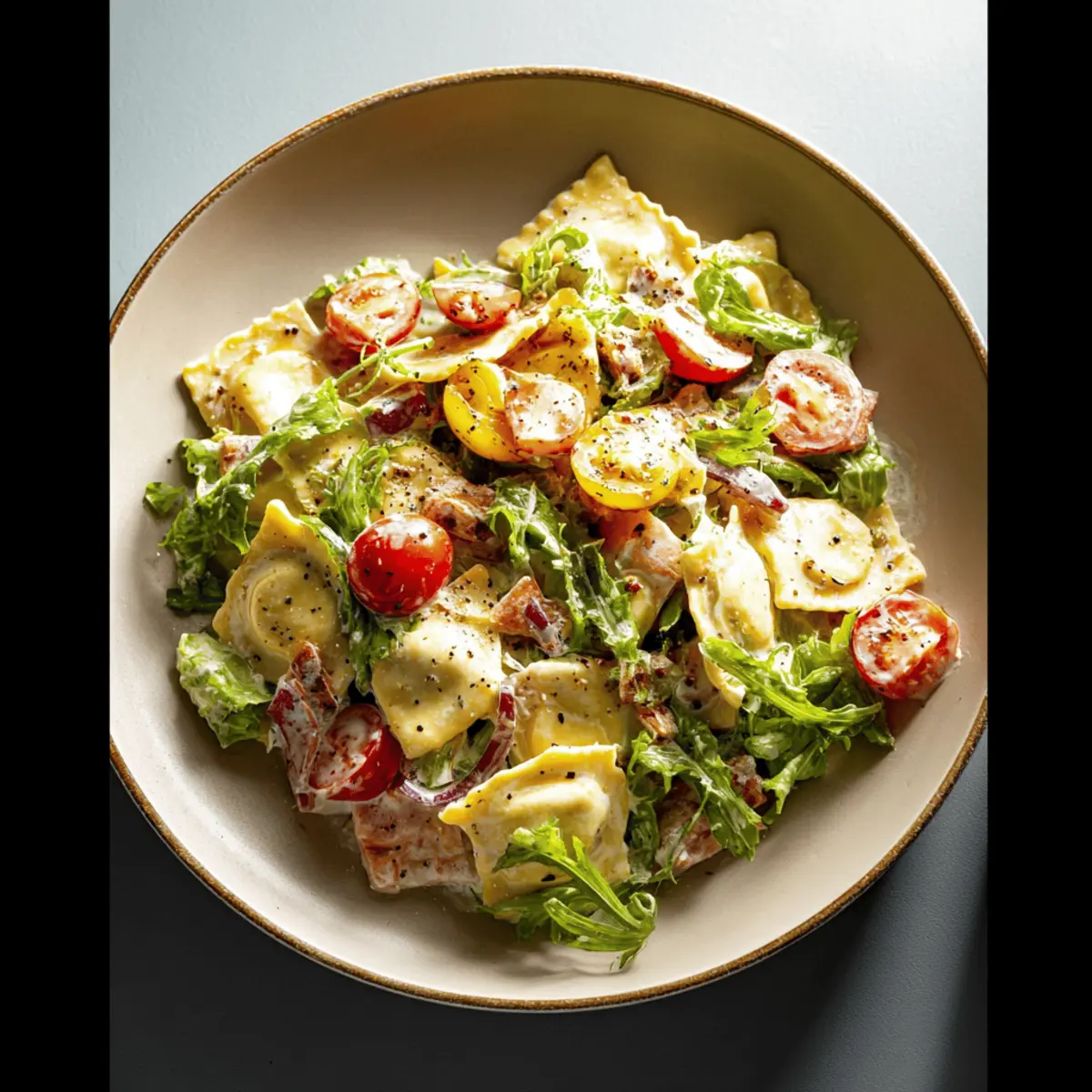 Everything Bagel Creamy Ravioli Salad: A Fun Twist on Flavor