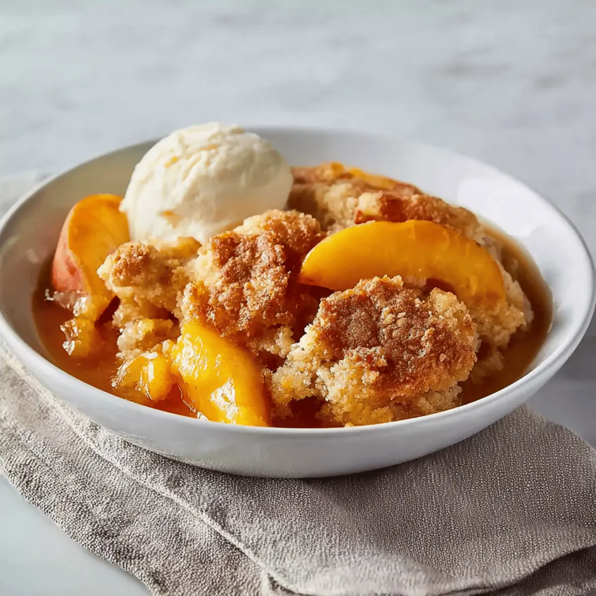 Fresh Southern Peach Cobbler: Irresistibly Sweet & Comforting