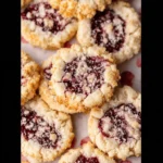Raspberry Crumble Cookies Recipe