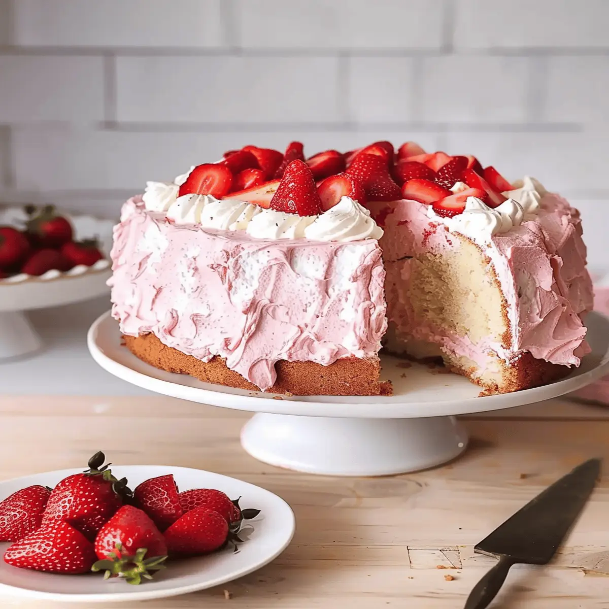 Strawberry Angel Food Cake: The Best Light and Fluffy Delight