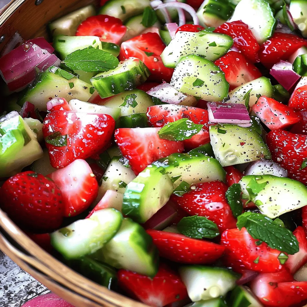 Strawberry Cucumber Salad: Refreshingly Juicy Bliss to Love