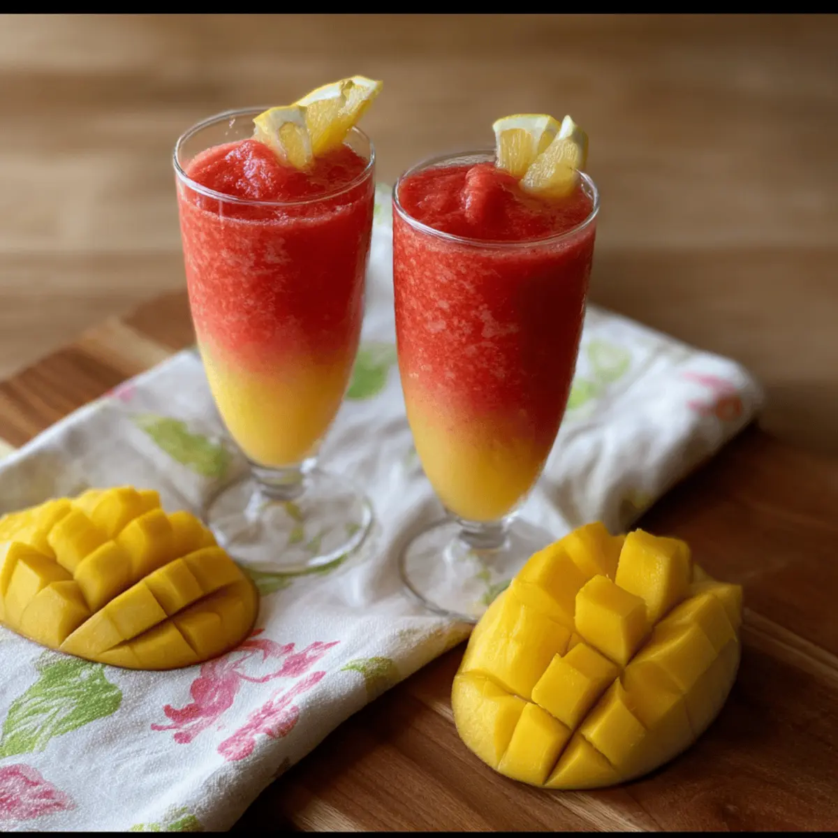 Strawberry Mango Lemonade Smoothie: Refreshingly Delicious Bliss