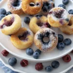 Baked Blueberry Doughnuts