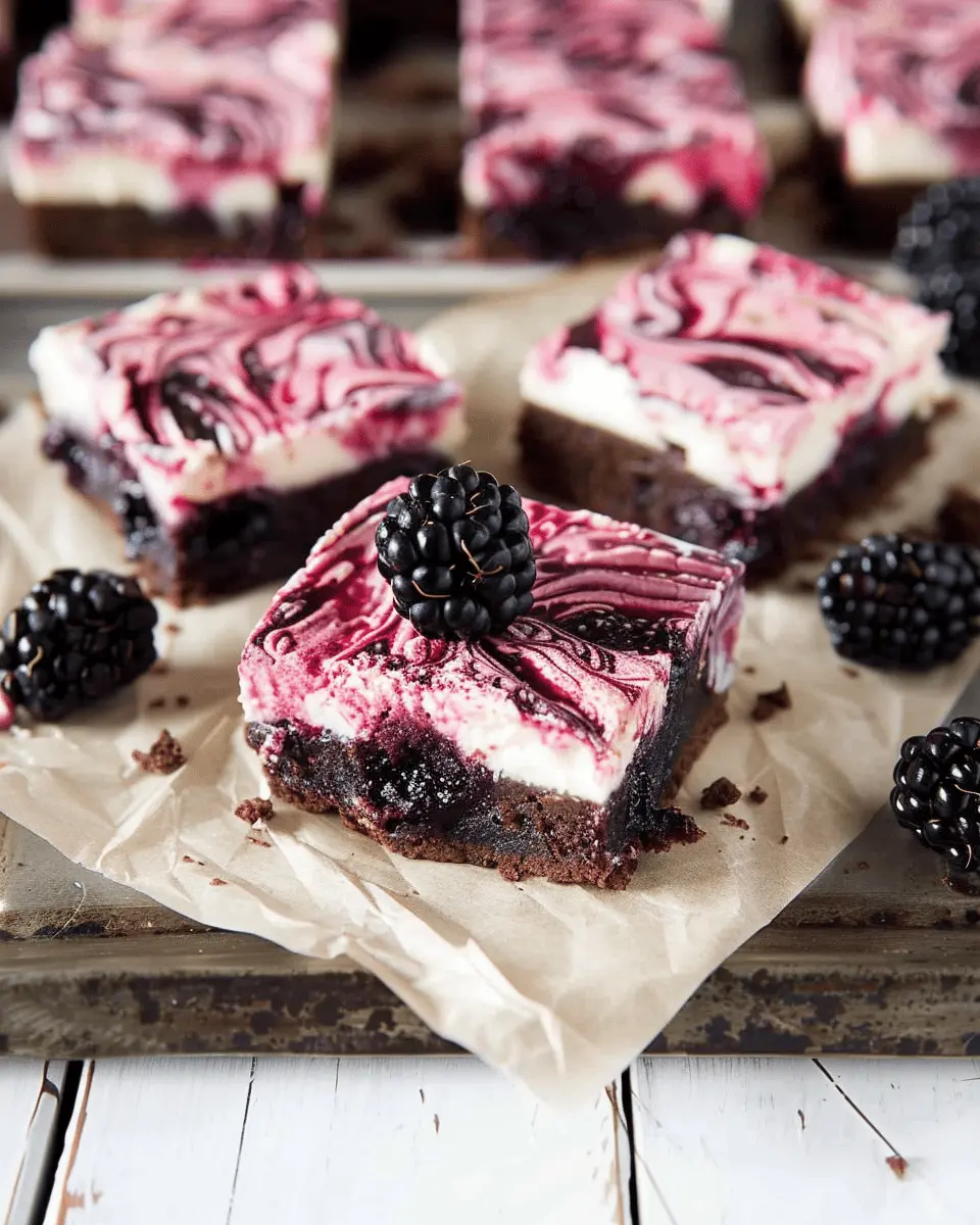 Blackberry Cheesecake Brownies: The Best Indulgent Treat to Share