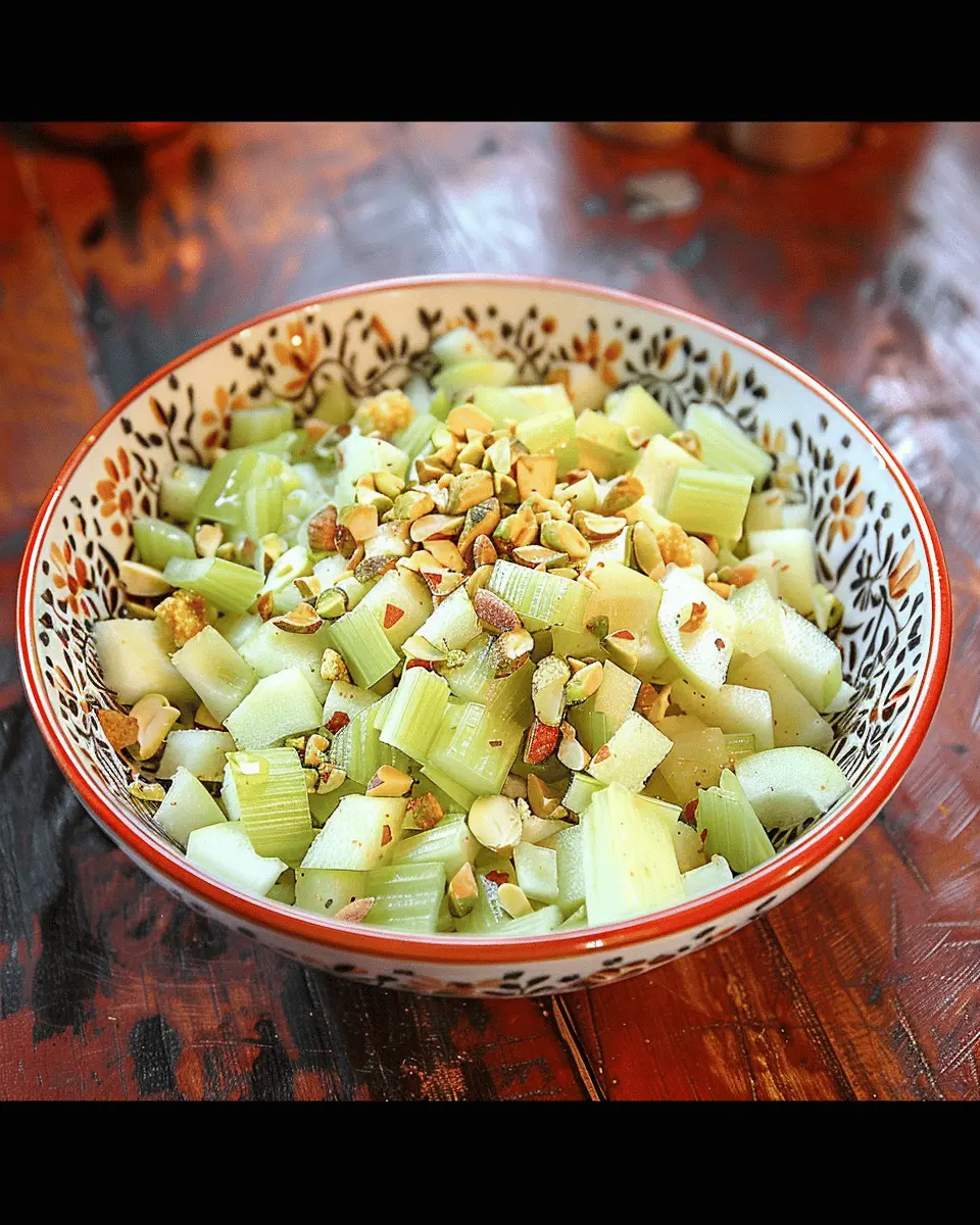 Celery and Apple Salad with Pistachios: A Refreshing Delight