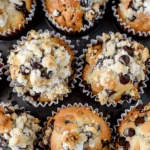 Chocolate Chip Crumble Muffins