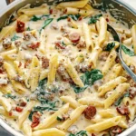 Creamy Tuscan Sausage Pasta