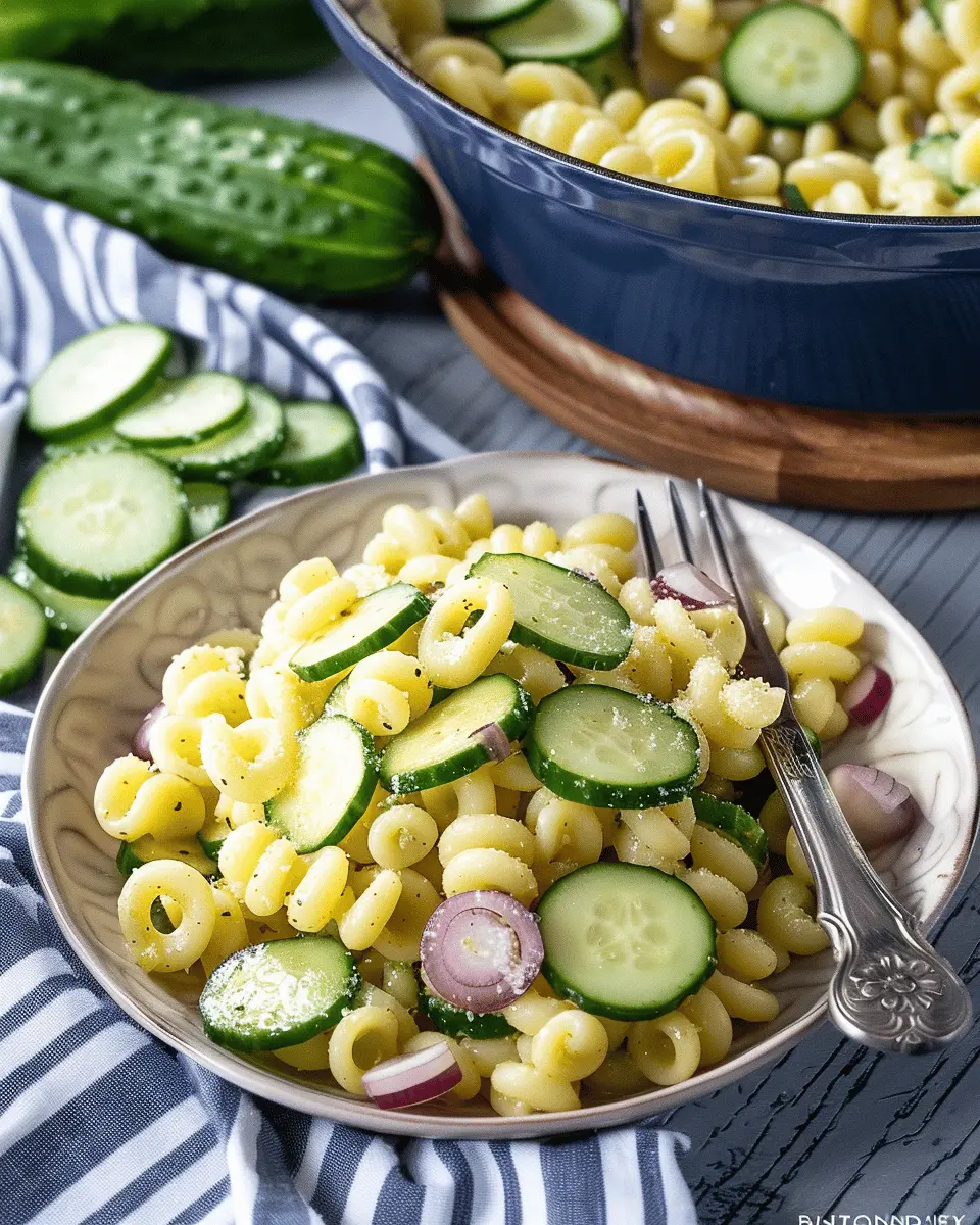 Cucumber Pasta Salad