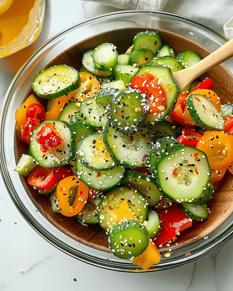 Cucumber and Bell Pepper Salad: A Refreshing Easy Delight
