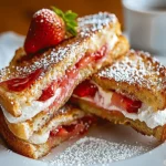 Fried Strawberry Cheesecake Sandwiches