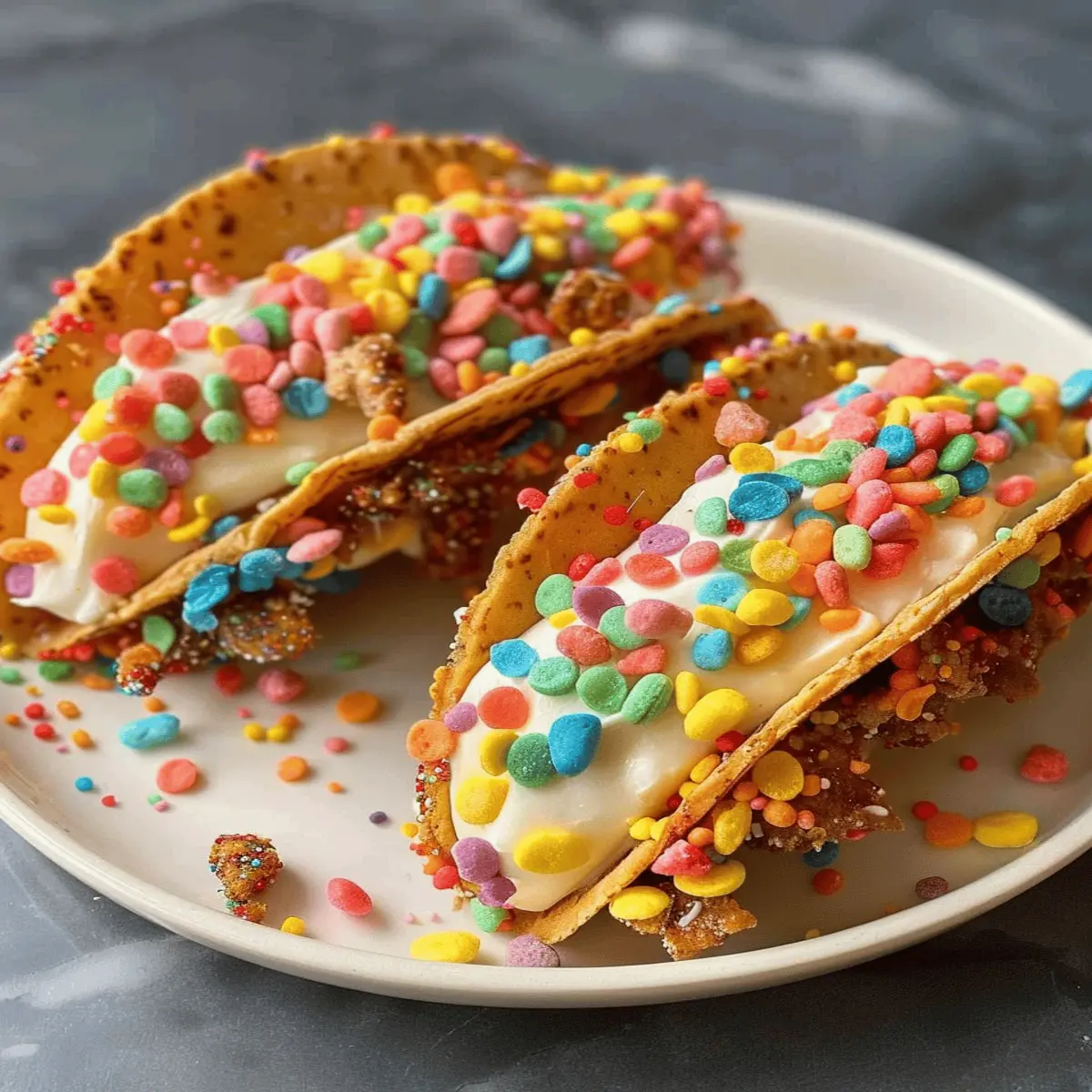 Fruity Pebbles Cheesecake Tacos: Indulge in a Colorful Delight