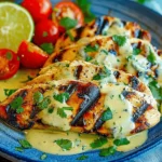 Grilled Salsa Verde Pepper Jack Chicken