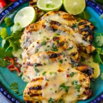 Grilled Salsa Verde Pepper Jack Chicken