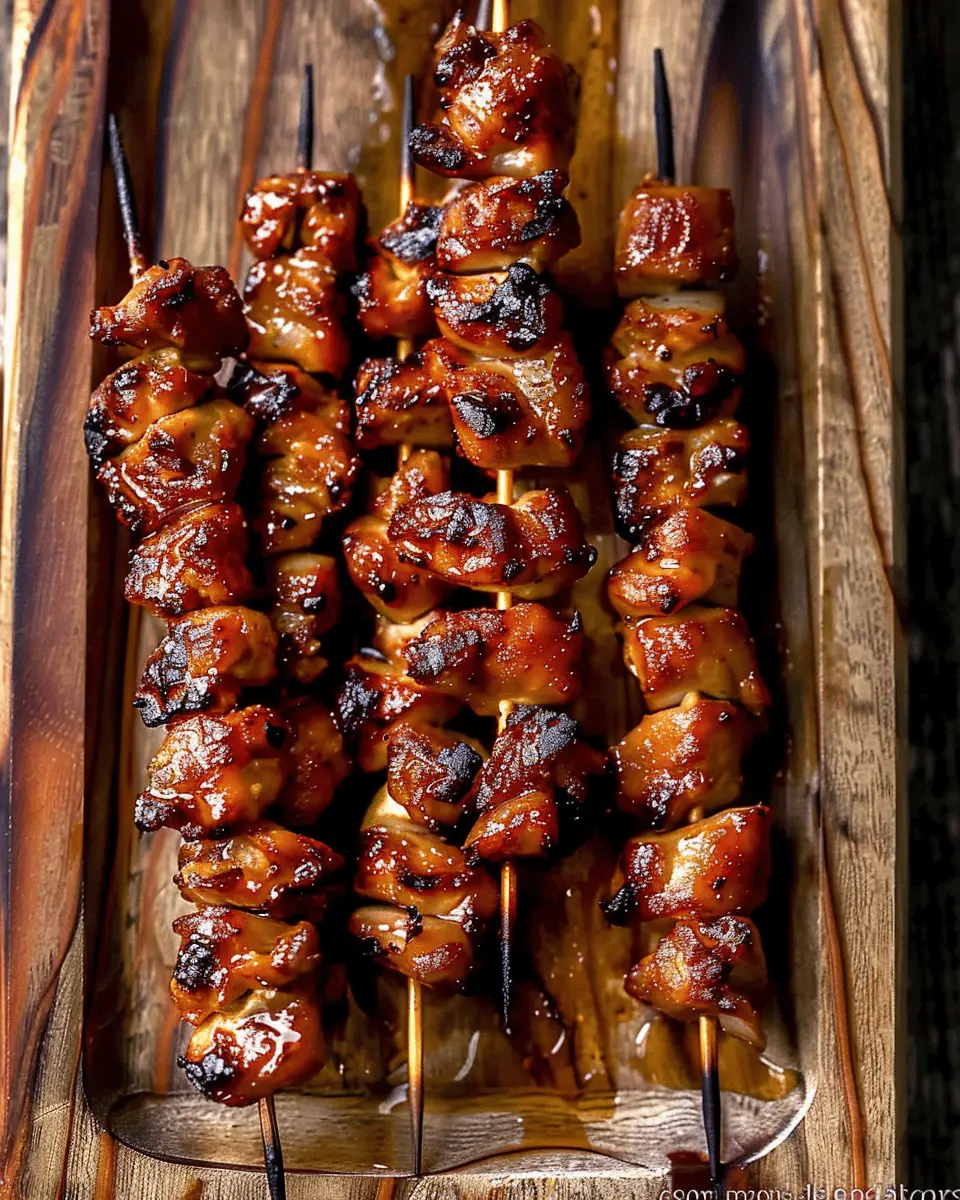 Grilled Thai Coconut Chicken Skewers: Easy and Flavorful Delight