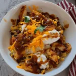 Macro Friendly BBQ Ranch Chicken Bowl