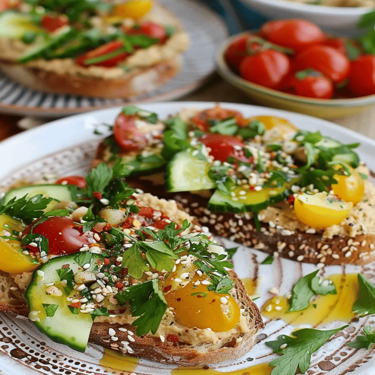 Mediterranean Hummus Toast: Bold Flavor with Za’atar Bliss