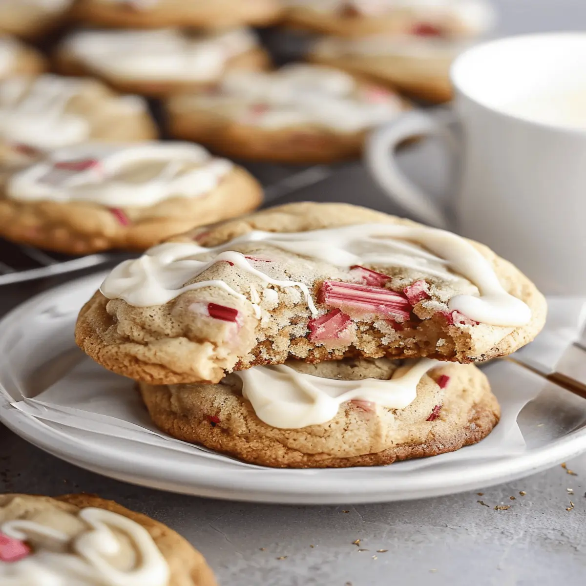 Rhubarb Cookies That Are Irresistibly Chewy and Sweet