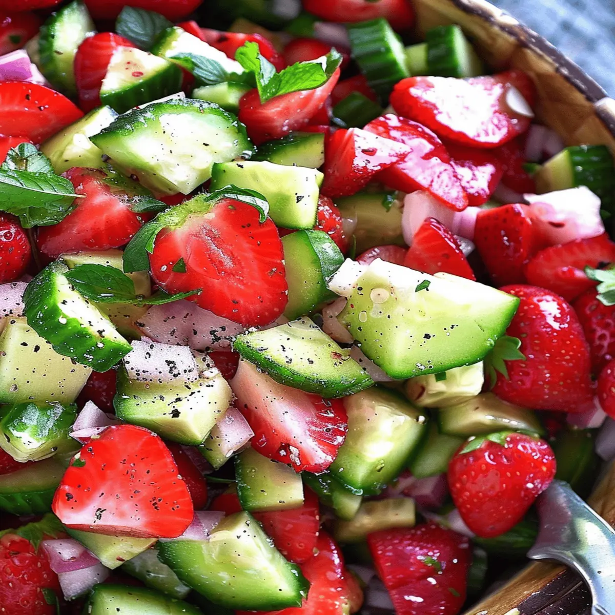 Strawberry Cucumber Salad: Refreshingly Juicy for Summer Bliss