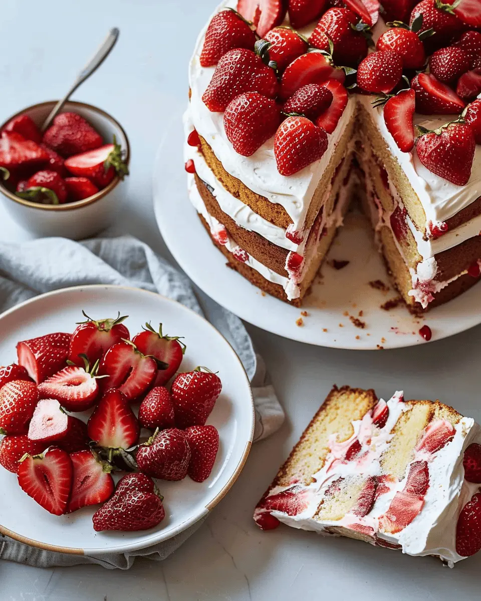 Strawberry and Cream Layer Cake: An Indulgent Delight for All