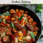 Summer Sausage Skillet with Andouille Sausage