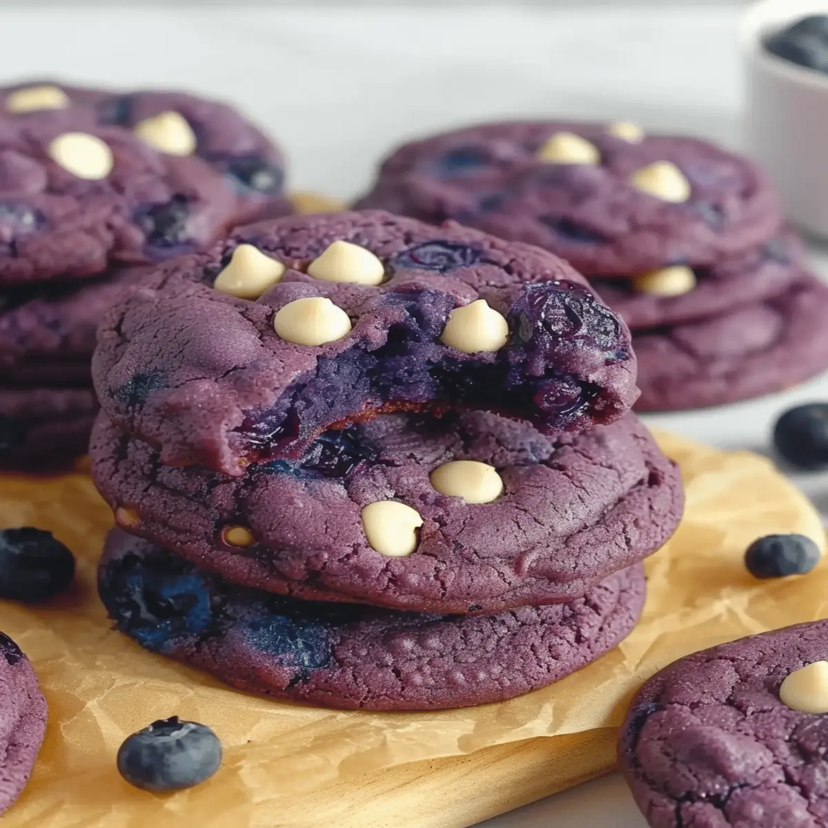 These Naturally Blue Blueberry Cookies: Irresistibly Soft Treats