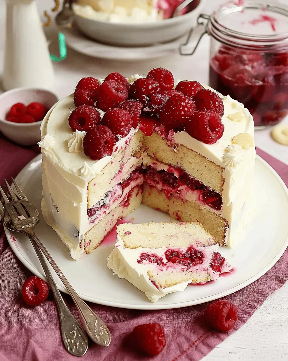 White Chocolate Raspberry Cake: A Decadent Homemade Delight