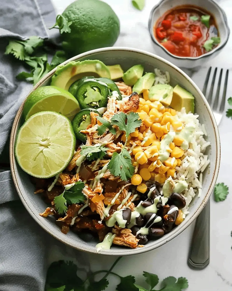 Slow Cooker Chicken Burrito Bowl: Easy and Flavorful Weeknight Meal