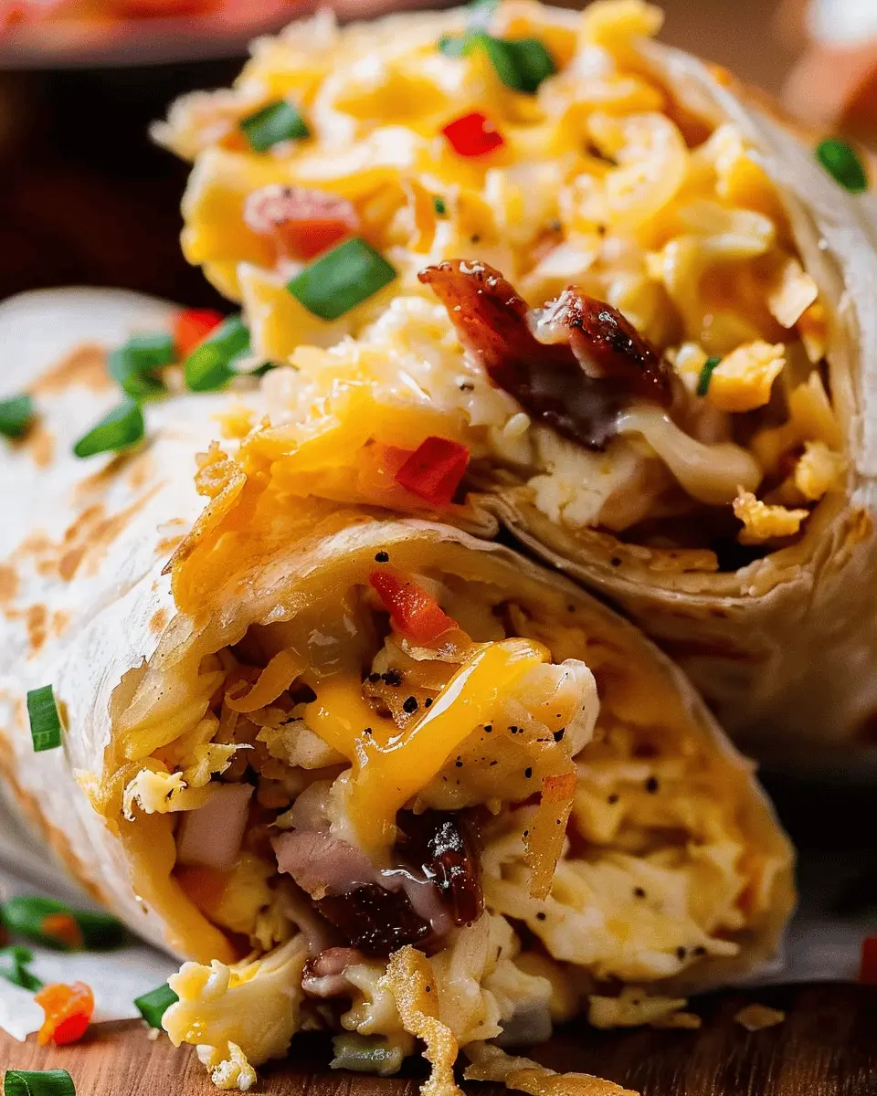 The Only Breakfast Burrito You’ll Ever Want: Turkey Bacon & Chicken Ham Delights