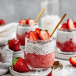 Strawberry Coconut Chia Pudding