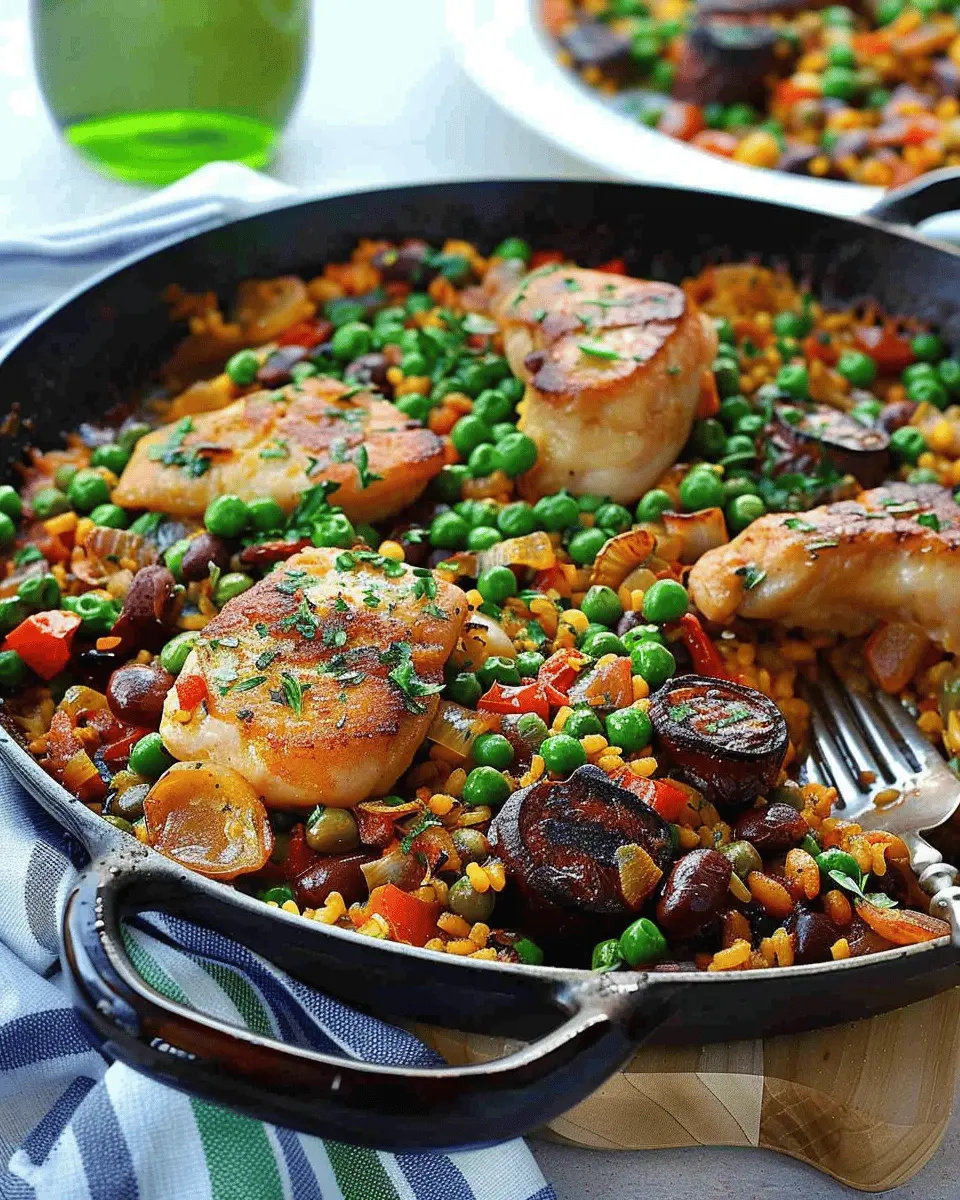 Midweek Paella: Easy Turkey Bacon & Chicken Ham Delight