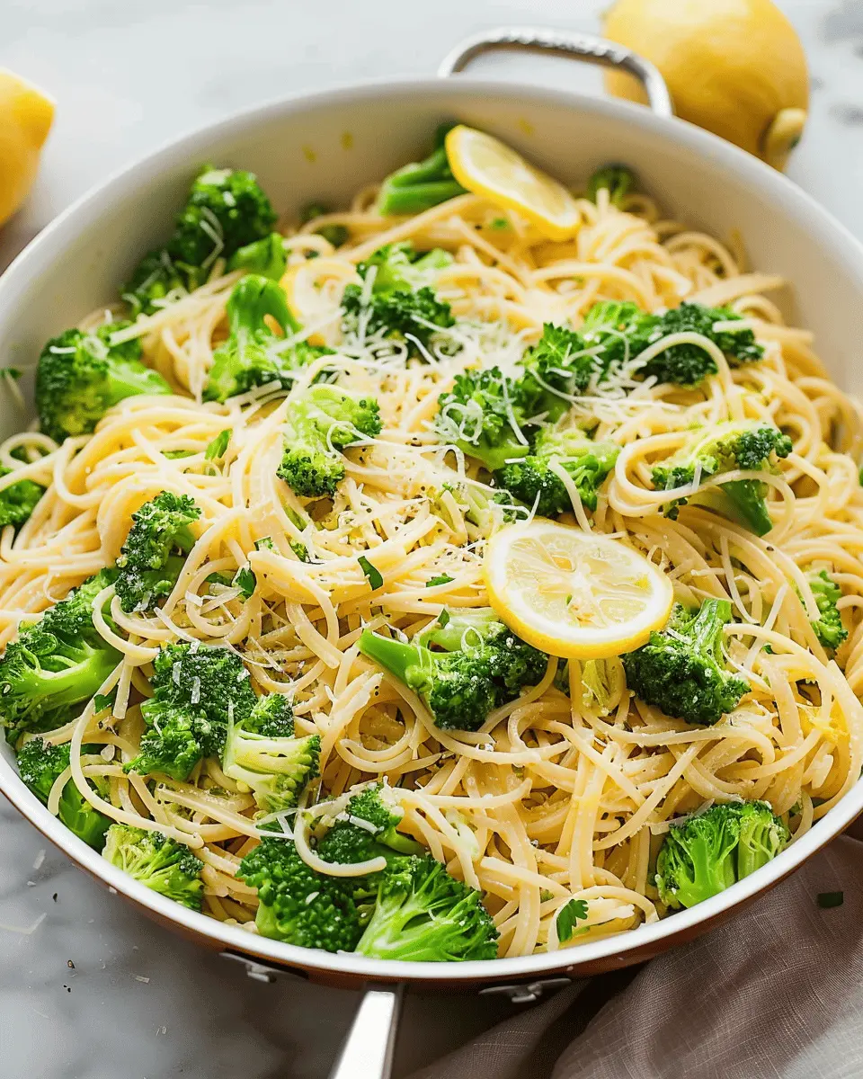 Lemony Broccoli Pasta: A Fresh and Easy Delight for Dinner
