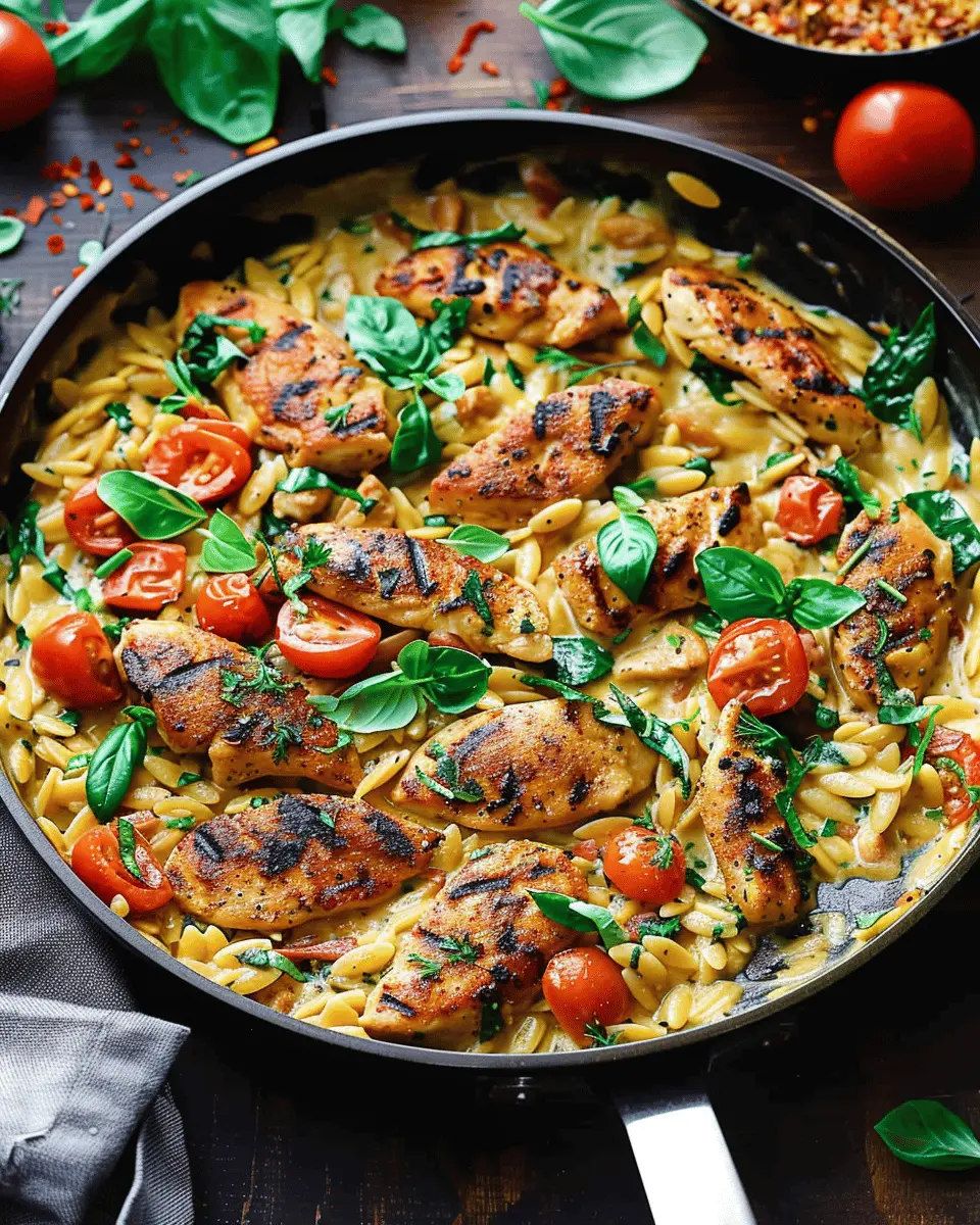 One Pan Creamy Chicken Orzo: Easy Comfort Food Delight