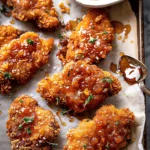 Baked Crunchy Hot Honey Chicken