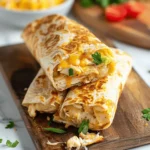 Cheesy Garlic Chicken Wraps