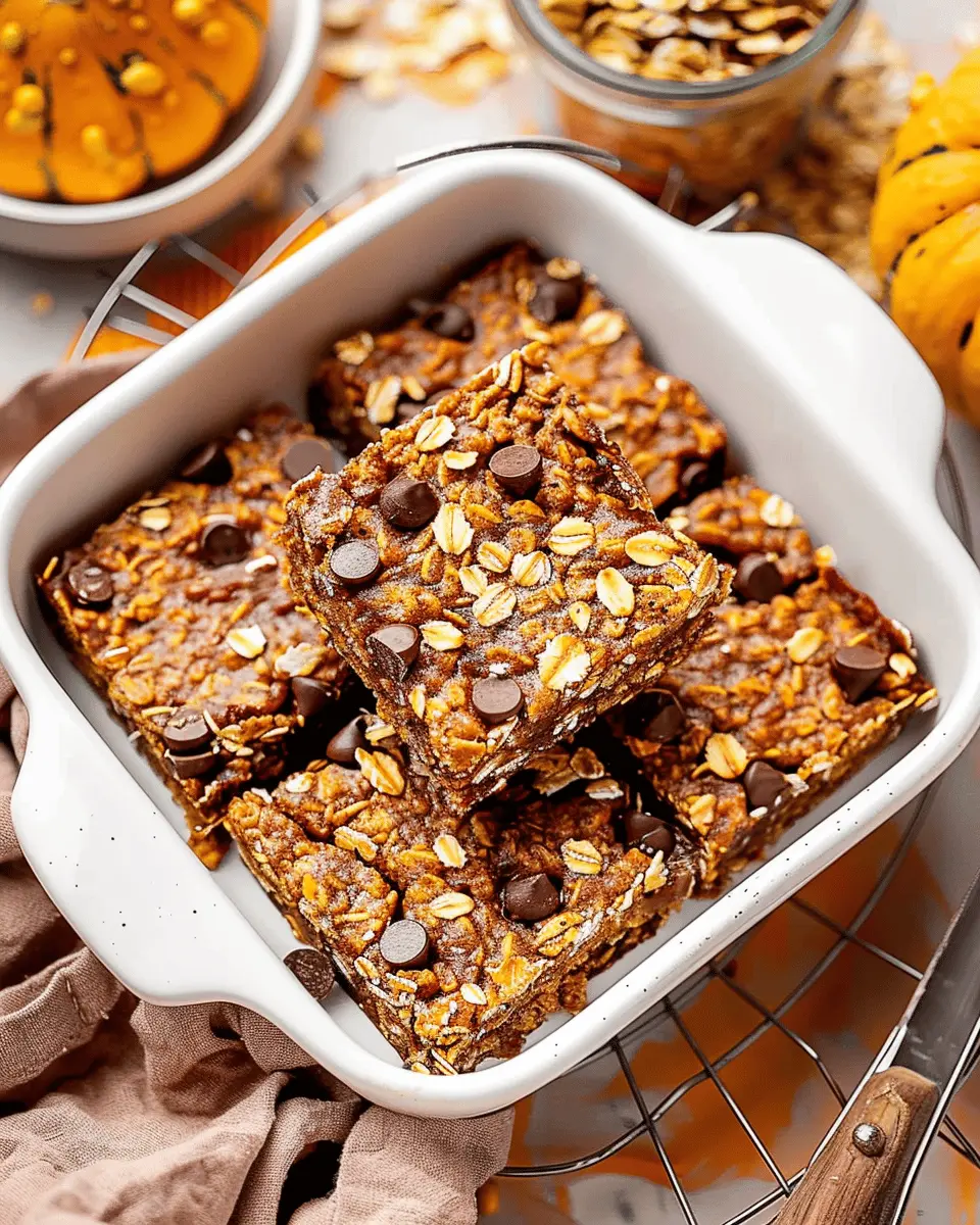 Pumpkin Oatmeal Bars: The Best Healthy Treat for Fall Lovers