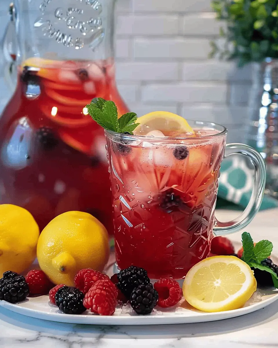 Triple Berry Lemonade: Easy Refreshment for Sunny Days