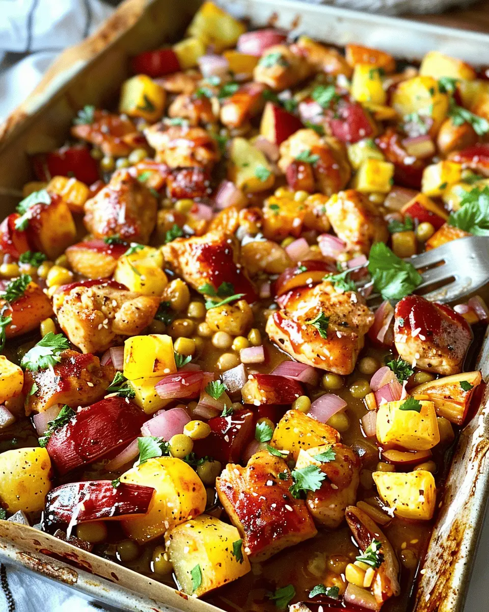 Sheet Pan Hawaiian Chicken: Easy Recipe with Turkey Bacon Twist