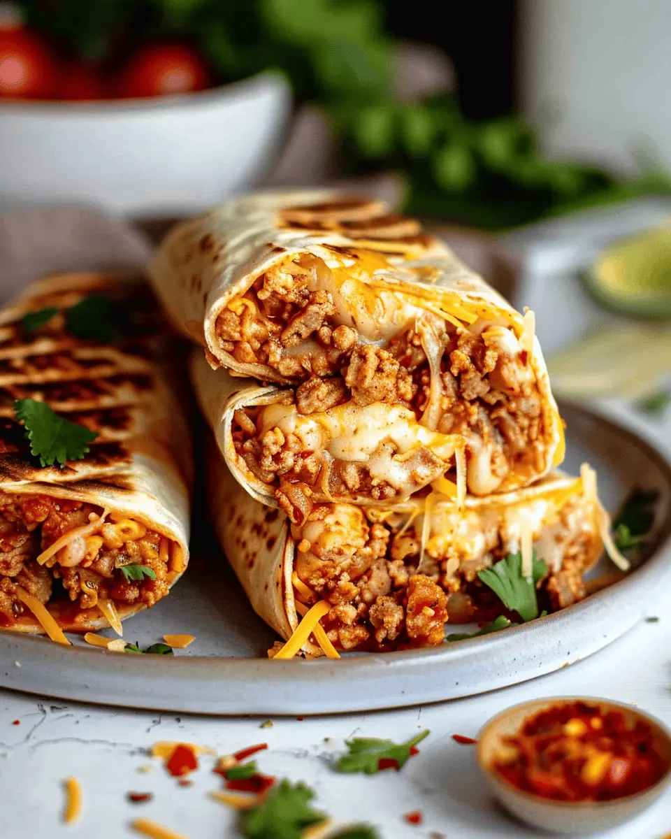 Grilled Cheese Burrito: Easy Indulgence with Turkey Bacon and Chicken Ham