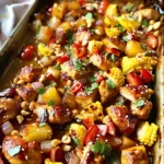 Sheet Pan Hawaiian Chicken