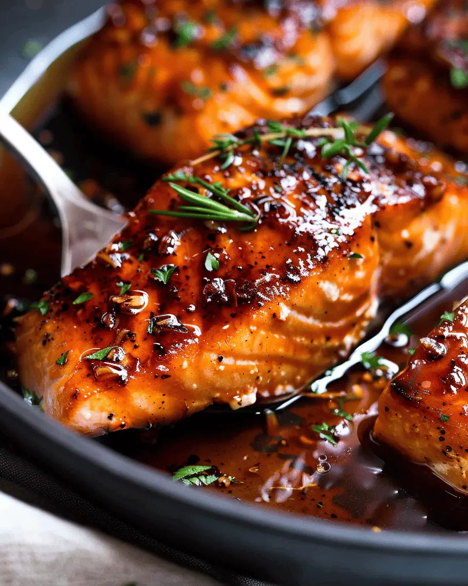 Honey Garlic Glazed Salmon