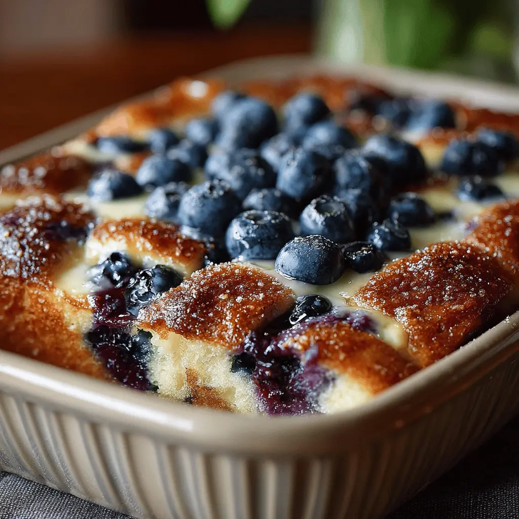blueberry buttermilk pancake casserole: an easy indulgent twist