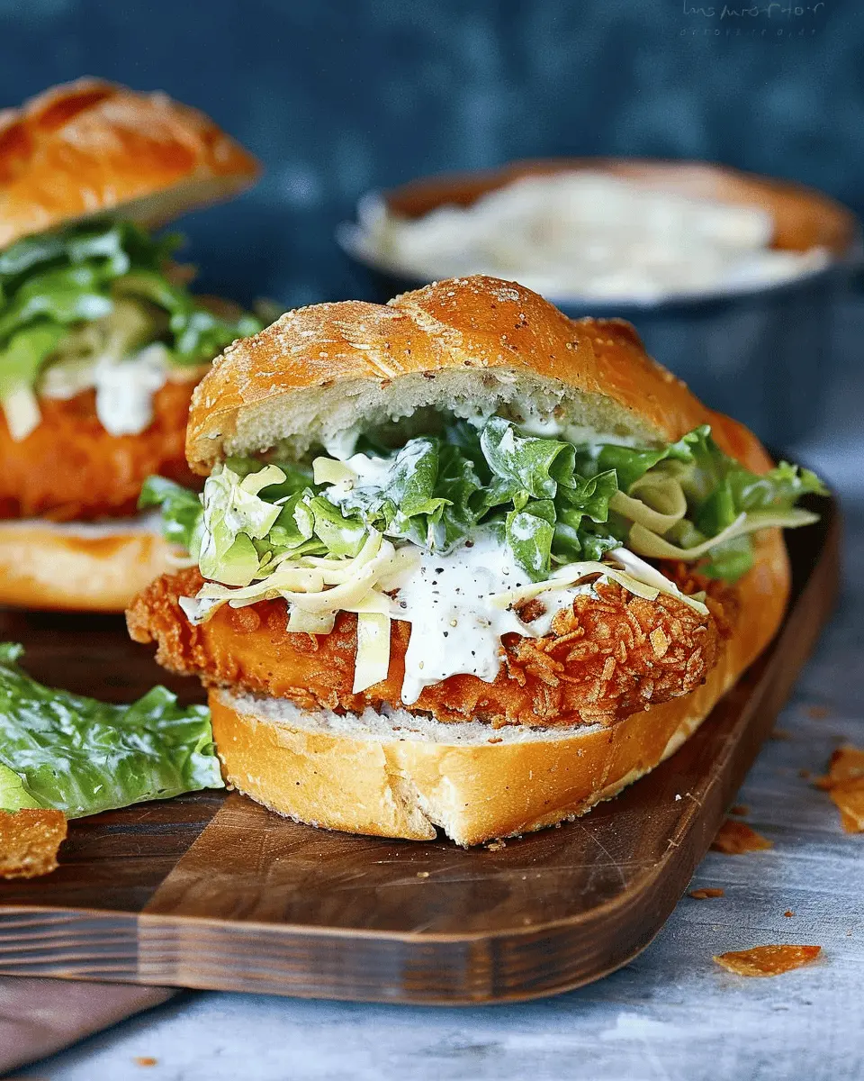 Crispy Chicken Caesar Sandwich with Turkey Bacon: A Delicious Twist