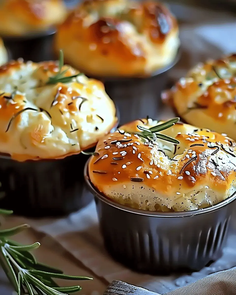 Easy Garlic Rosemary Focaccia Muffins: The Best Homemade Treat