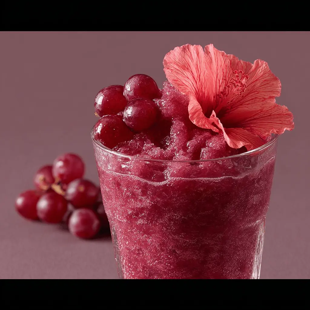 Frosty Grape Hibiscus Slush